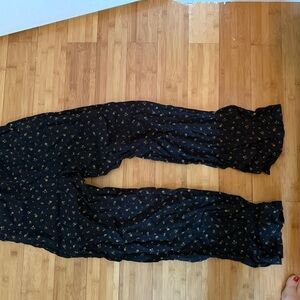 Floral Black Jumpsuit